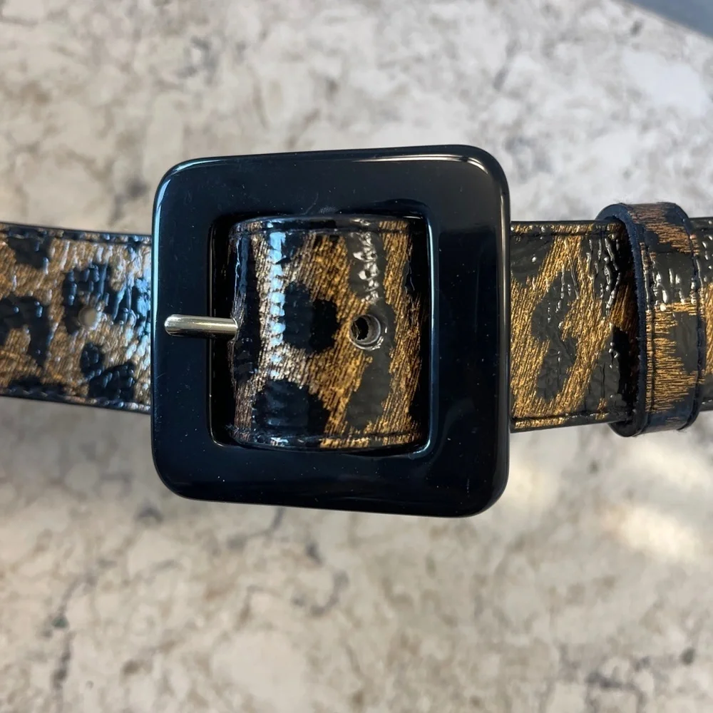 Another lIne inc. leopard print‎ belt